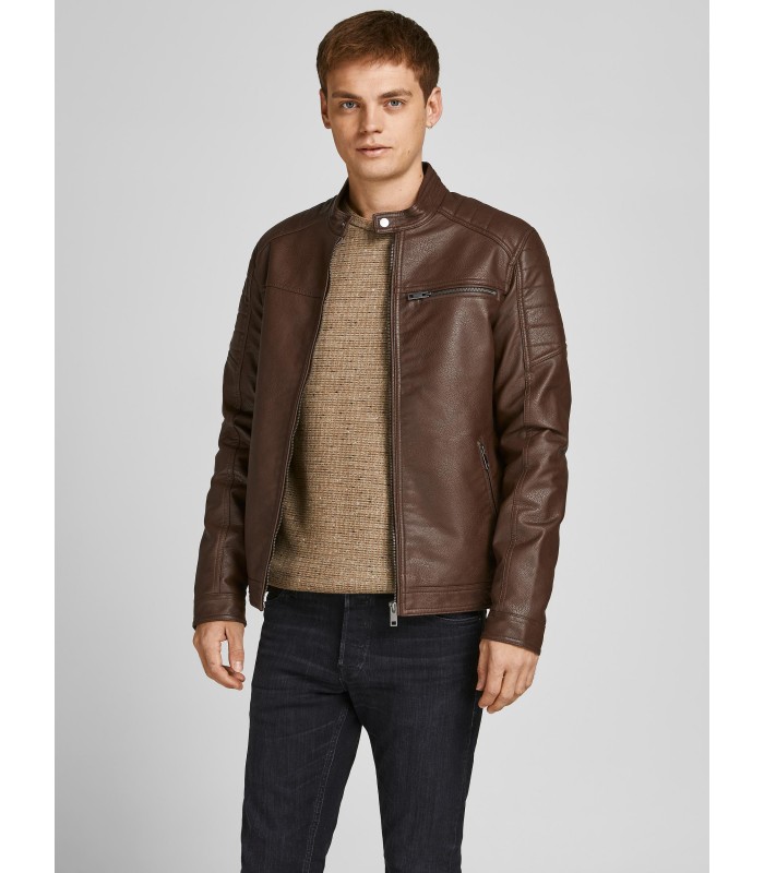 JACK & JONES мужская куртка из искусственной кожи 12147218*02 (4)