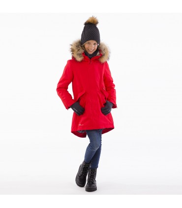 Huppa tüdrukute parka naturaalse karvaga Vivian1 200g 12490120*70004 (2)
