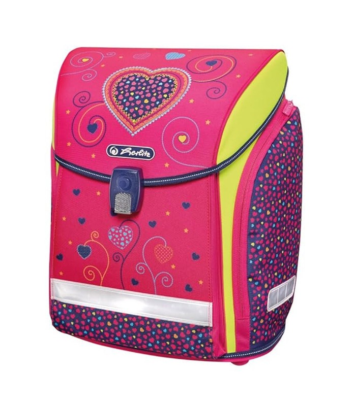 HERLITZ BACKPACK - Rožinės širdelės 128068*01