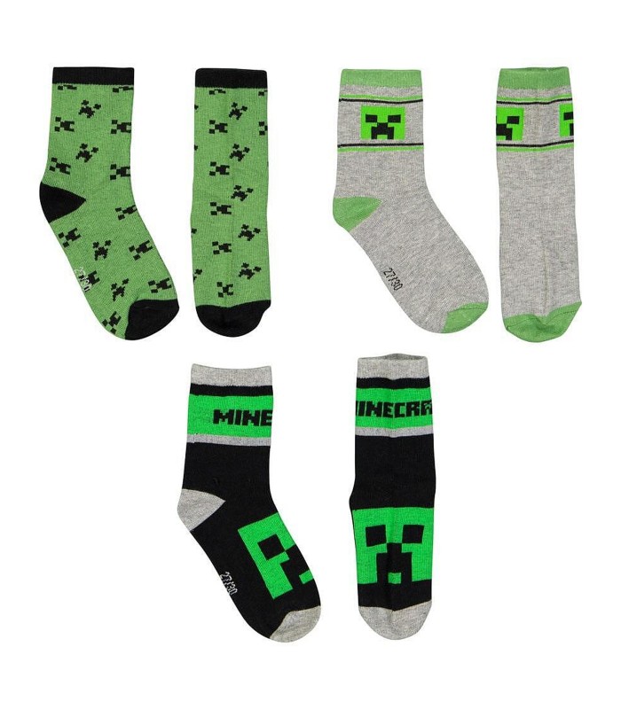 Minecraft Kindersocken, 3 Paar FKC54963 02 (2)