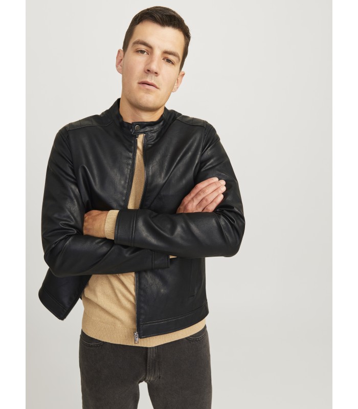 Jack & Jones Rebel vyriška dirbtinės odos striukė 12264054*01 (5)