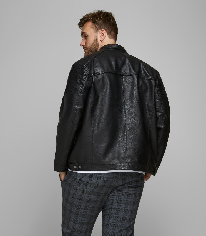 JACK & JONES vīriešu ādas imitācija jaka 12172908*01 (8)