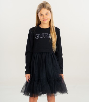 Guess-tyttöjen mekko J5YK03*JBLK (3)