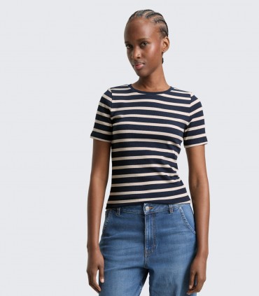 Tom Tailor Denim moteriški marškinėliai 1050685*39182 (6)