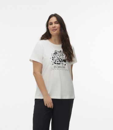 Vero Moda Curve moteriški marškinėliai 10341827*01 (5)