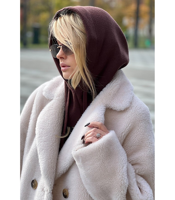 Caskona naisten hupullinen huivi HOOD FROST*04 (1)