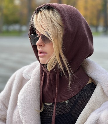 Caskona naisten hupullinen huivi HOOD FROST*04 (2)
