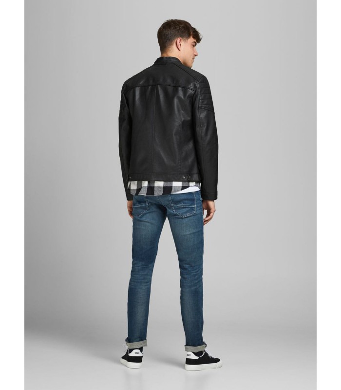 JACK & JONES vīriešu ādas imitācija jaka 12147218*01 (7)